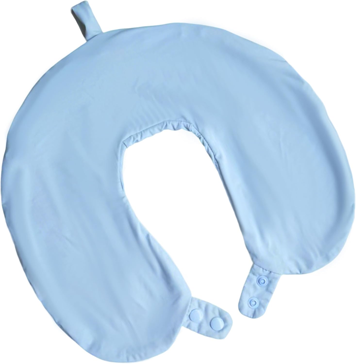 foiesfiuh Neck Pillow Cover – Cooling Ice Silk Travel Pillowcase with Double Snap, Soft, Washable & Lightweight, Fits U-Shaped Travel Pillo…