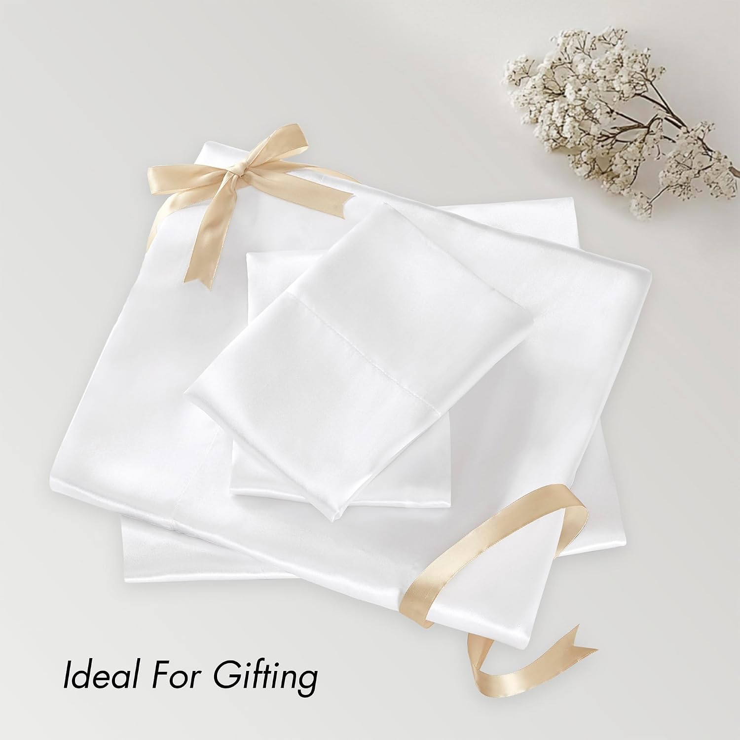 Madisonpark Madison Park Essentials Satin Sheet Set Luxury and Silky with Natural Sheen, Elastic 14" Pocket fits up to 16" Mattress, All Ar…