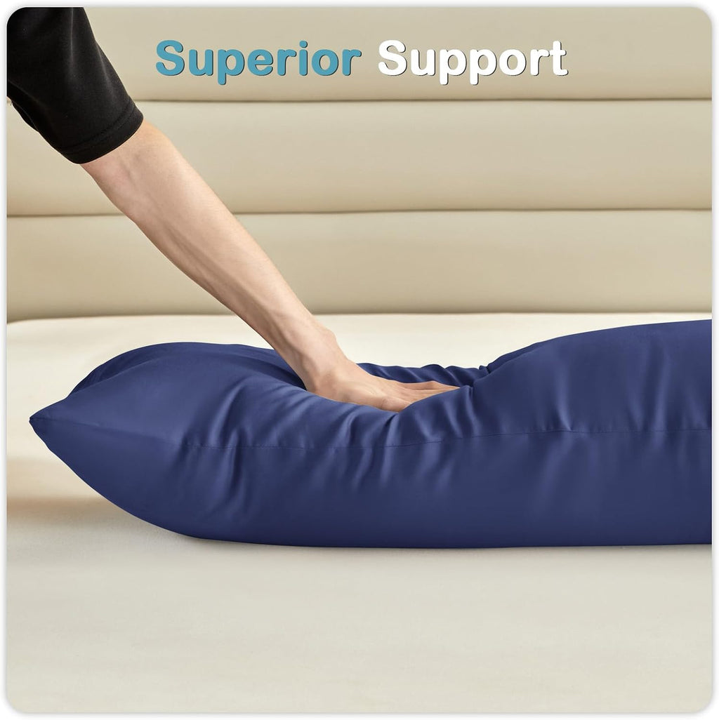 Mioto Weighted Body Pillow for Adult(48" x 14") - Weighted Pillow for Better Sleep, Cooling Body Pillow with Tencel Cover, Long Pillow for…