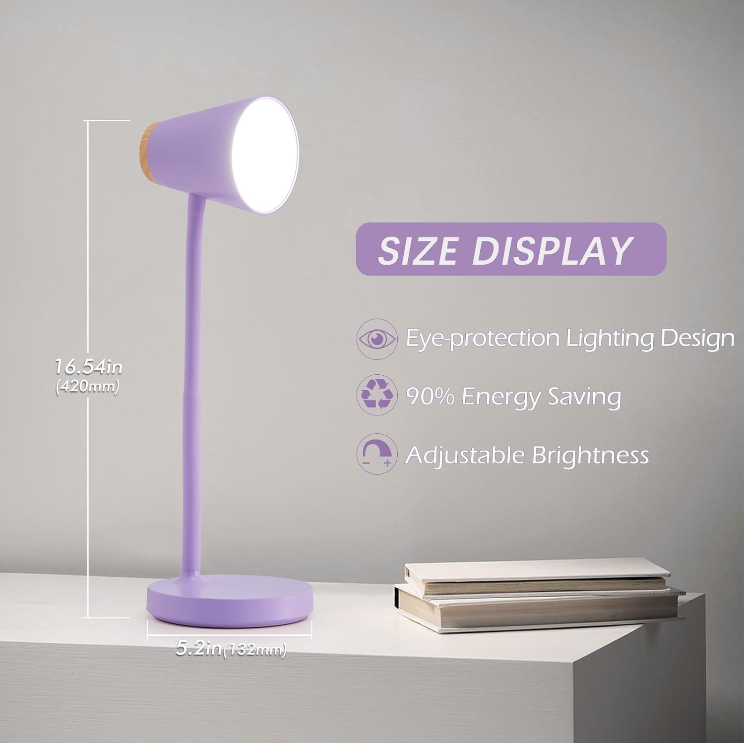WelcometoEJIAXIN EJIAXIN Desk Lamps for Home Office - Small LED Desk Lamp Touch Dimmable Reading Light for College Dorm Room - Adjustable F…