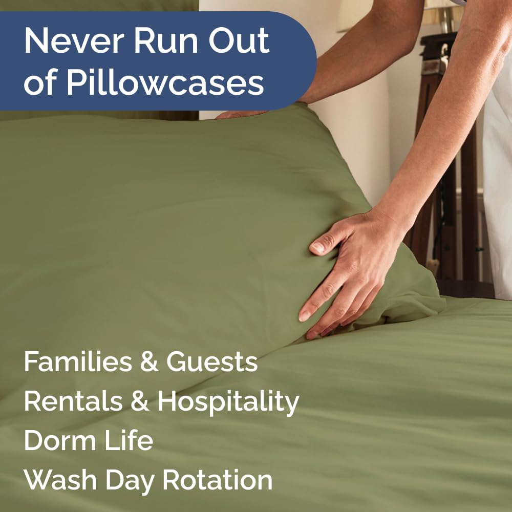 Standard Pillow Cases Set of 8 - Ultra Soft Hotel Quality Pillowcase Covers - Comfy & Wrinkle Free - Shrink, Stain and Fade Resistant…