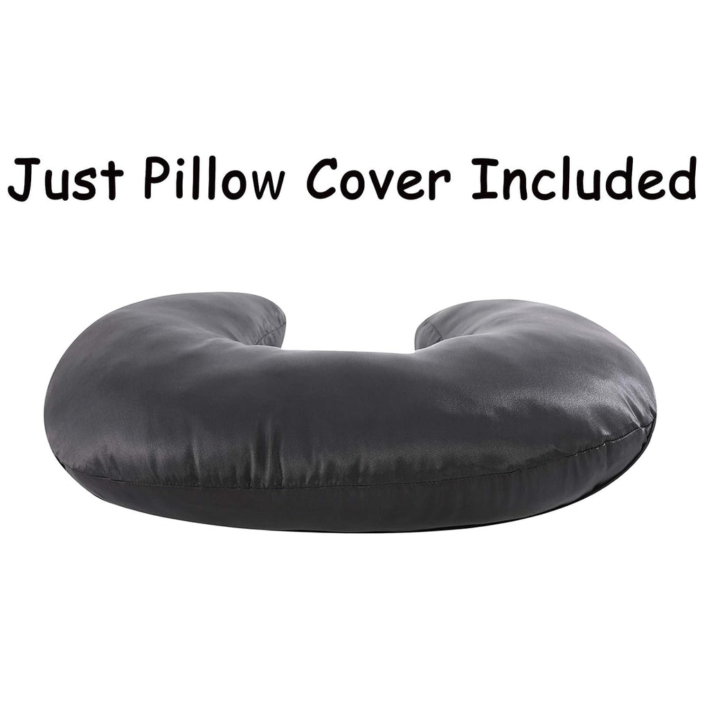 Pro Goleem Satin Nursing Pillow Cover Silk Feeling Soft Feeding Pillow Slipcover for Breastfeeding Moms Fits Standard Infant Nursing…