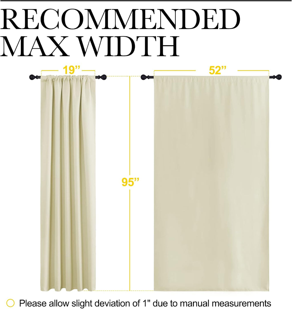 NICETOWN Room Darkening Curtains for Bedroom - Home Decoration Privacy Protection Thermal Insulated Solid Drapes/Draperies for Sliding…