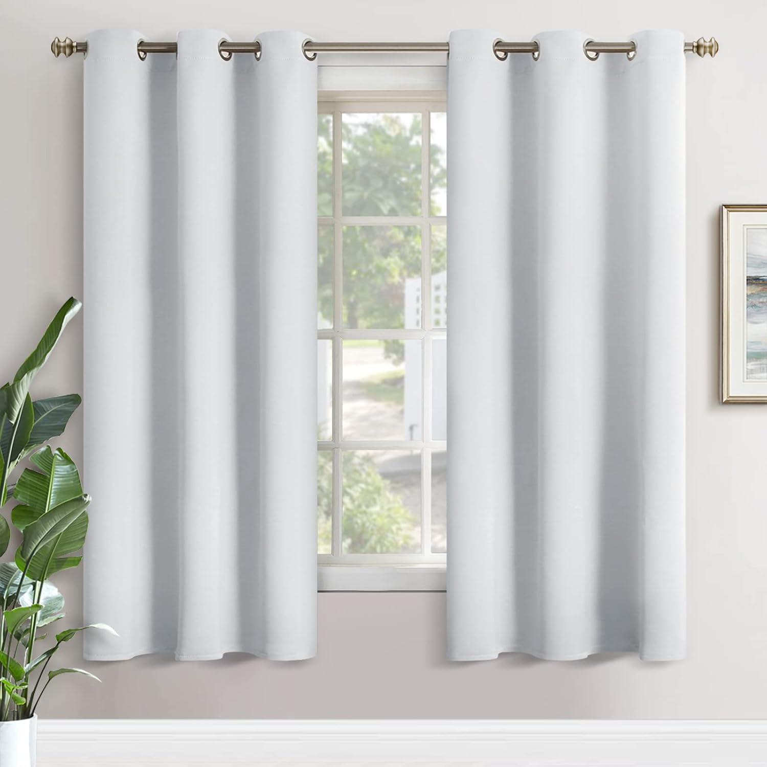 YoungsTex Room Darkening Curtains 72 Inches Length for Bedroom - Thermal Insulated with Grommet Blackout Curtain Drapes for Living Room, 2…