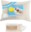 Lofe 20x26 Organic Pillow with 100% Organic Cotton Pillowcase and Shell - Soft made from natural materials and Breathable Pearl Filling…