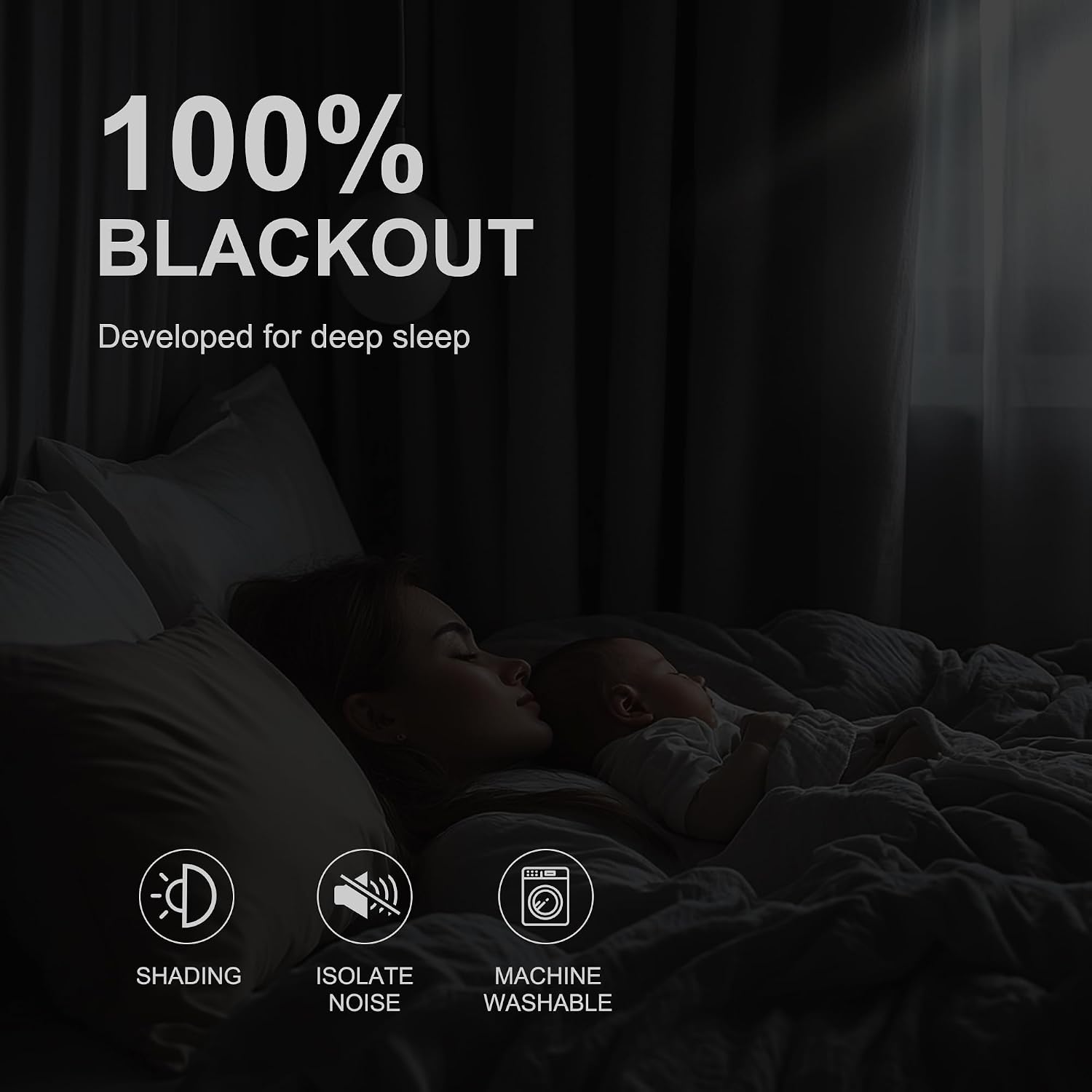 NICETOWN Plylux Blackout Curtains Thermal Insulated Window Treatment Panels Room Darkening Blackout Drapes for Living Room Grommet…