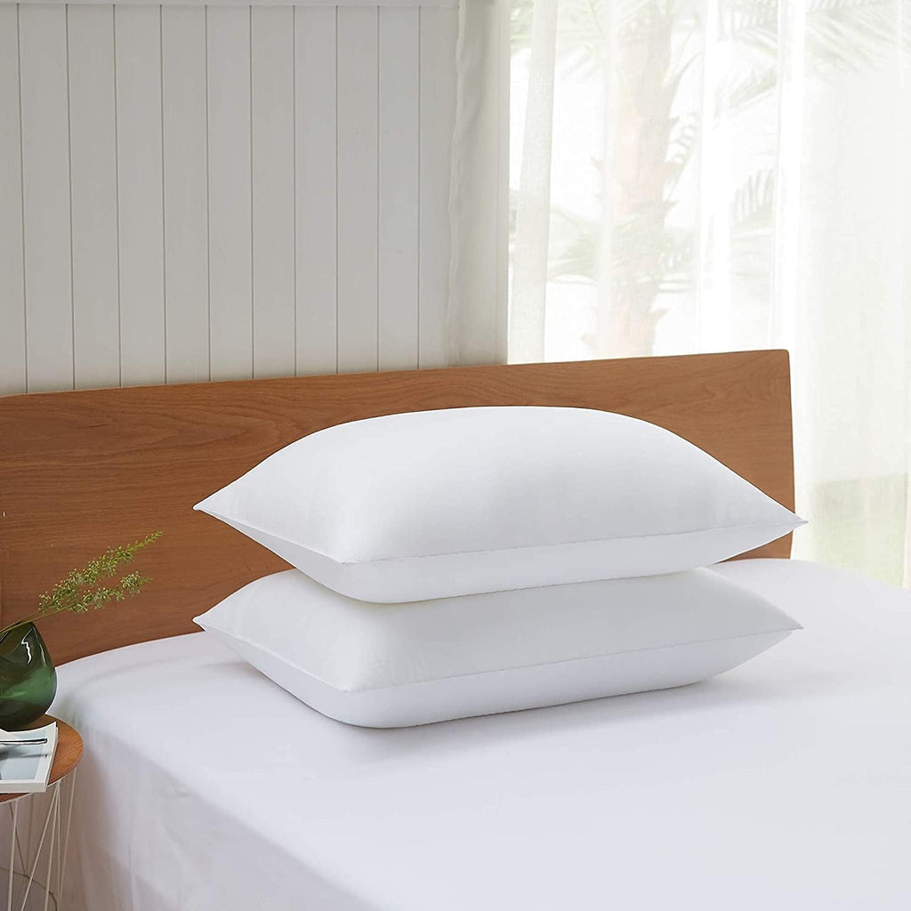 Acanva Basic Bed Pillow Soft Rest Cushion Stuffer for Sleeping, King, White 4 Count