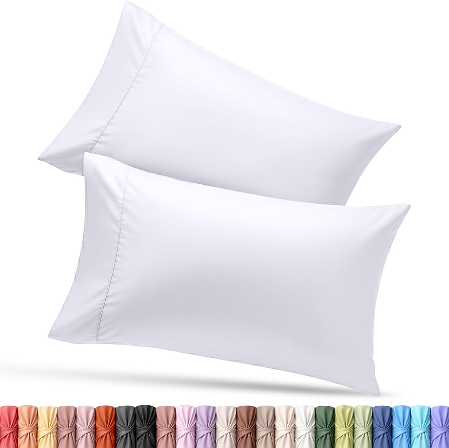 Utopiabedding Utopia Bedding Queen Pillow Cases - 2 Pack - Envelope Closure - Soft Brushed Microfiber Fabric - Shrinkage and Fade Resistant…