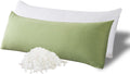 WhatsBedding Memory Foam Body Pillow with Breathable Zippered Cotton Cover, Full Body Pillow for Adults, Long Pillow for Sleeping, Firm Pil…