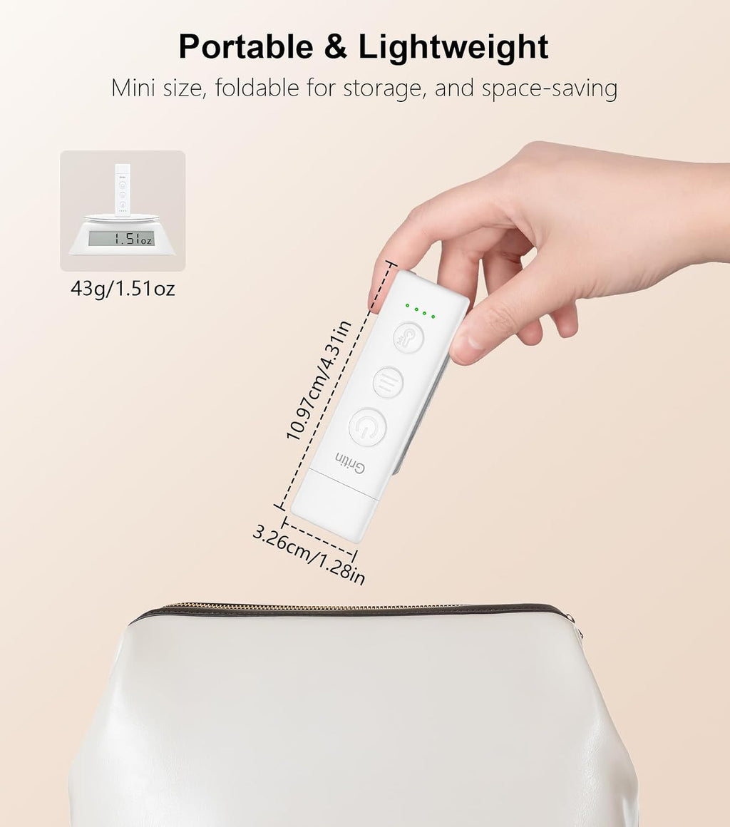 Gritin Book Light Rechargeable, Eye Caring 3-Color & 5-Brightness Clip on LED Reading Light for Books in Bed- Stepless Dimming, Long…
