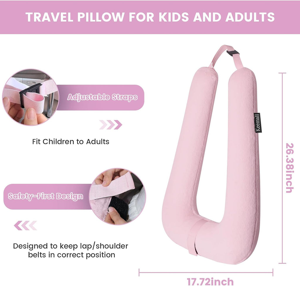 Keemall Car Pillow for Kids, Professional Inflatable Kids Car Pillow for Sleeping Carseat Travel - Safe, Reliable - Inflatable Travel Pillo…