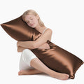 MR&HM Satin Body Pillow Cover, Soft and Breathable Body Pillow Case with Envelope Closure, Cooling and Silky Long Pillowcase for Hair and…