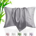 TELUS Pillow Cases Queen Size 2 Pack, Bamboo Rayon & Lyocell Pillowcase with Envelope Closure, Cooling Breathable Pillow Cover for Hot…