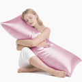 MR&HM Satin Body Pillow Cover, Soft and Breathable Body Pillow Case with Envelope Closure, Cooling and Silky Long Pillowcase for Hair and…