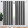 NICETOWN Bedroom Curtains Blackout Drapery Panels, Three Pass Microfiber Thermal Insulated Solid Ring Top Blackout Window Curtains/Drapes…