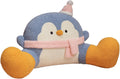 WLLYXUS Reading Pillow for Bed, Backrest Pillow for Sitting in Bed, Back Support Cushion, Penguin Reading Pillow for Sofa (Blue, L: 31…