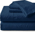 Perupima Peru Pima 285 Thread Count Percal Twin Sheet Set - 100% Peruvian Pima Cotton, 3 Piece (Flat, Fitted, 1 Pillowcase) - Cooling, Cris…