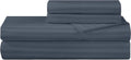 Royalelinens ROYALE LINENS 300 Thread Count 100% Long Staple Combed Cotton Striped Sheet Set - 4 Piece Queen Bed Sheets - 1 Fitted, 1 Flat…