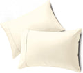 Queensbay Standard Pillow Cases Set of 2, Microfiber Cooling Pillowcases, Soft Breathable Envelope Closure Pillow Covers, Wrinkle Free Easy…