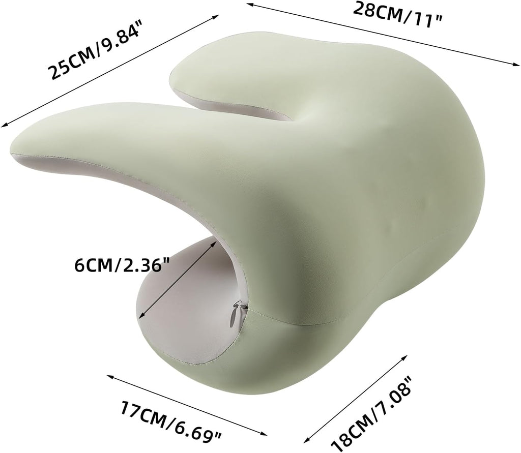 SheRest Office Chair Neck Pillow, Memory Foam Ergonomic Nap Pillow Office Chair Headrest Accessory, Neck Support Pillow Ideal for Office…
