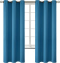 BGment Blackout Curtains - Grommet Thermal Insulated Room Darkening Bedroom and Living Room Curtains, Set of 2 Panels (42 x 72 Inch, Steel…