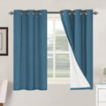 H.VERSAILTEX 100% Blackout Curtains for Bedroom Thermal Insulated Linen Textured Curtains Heat and Full Light Blocking Drapes Living Room…