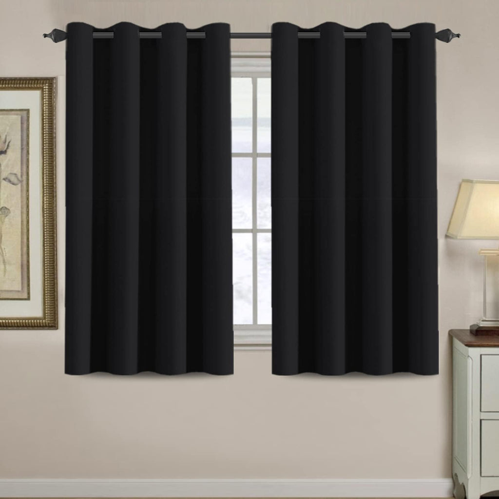 H.VERSAILTEX Blackout Curtain for Living Room Thermal Insulated Window Treatment Curtain 54 inch Length Energy Saving Solid Gro…
