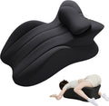 Memory Foam Wedge Pillow, 27° Angled Ergonomic Contoured Intimacy Couples Positioning Pillow for Reading, Back & Neck Support…