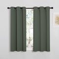 NICETOWN Dark Mallard Blackout Curtain Panels for Bedroom, Thermal Insulated Grommet Top Blackout Draperies and Drapes for Basement (2…