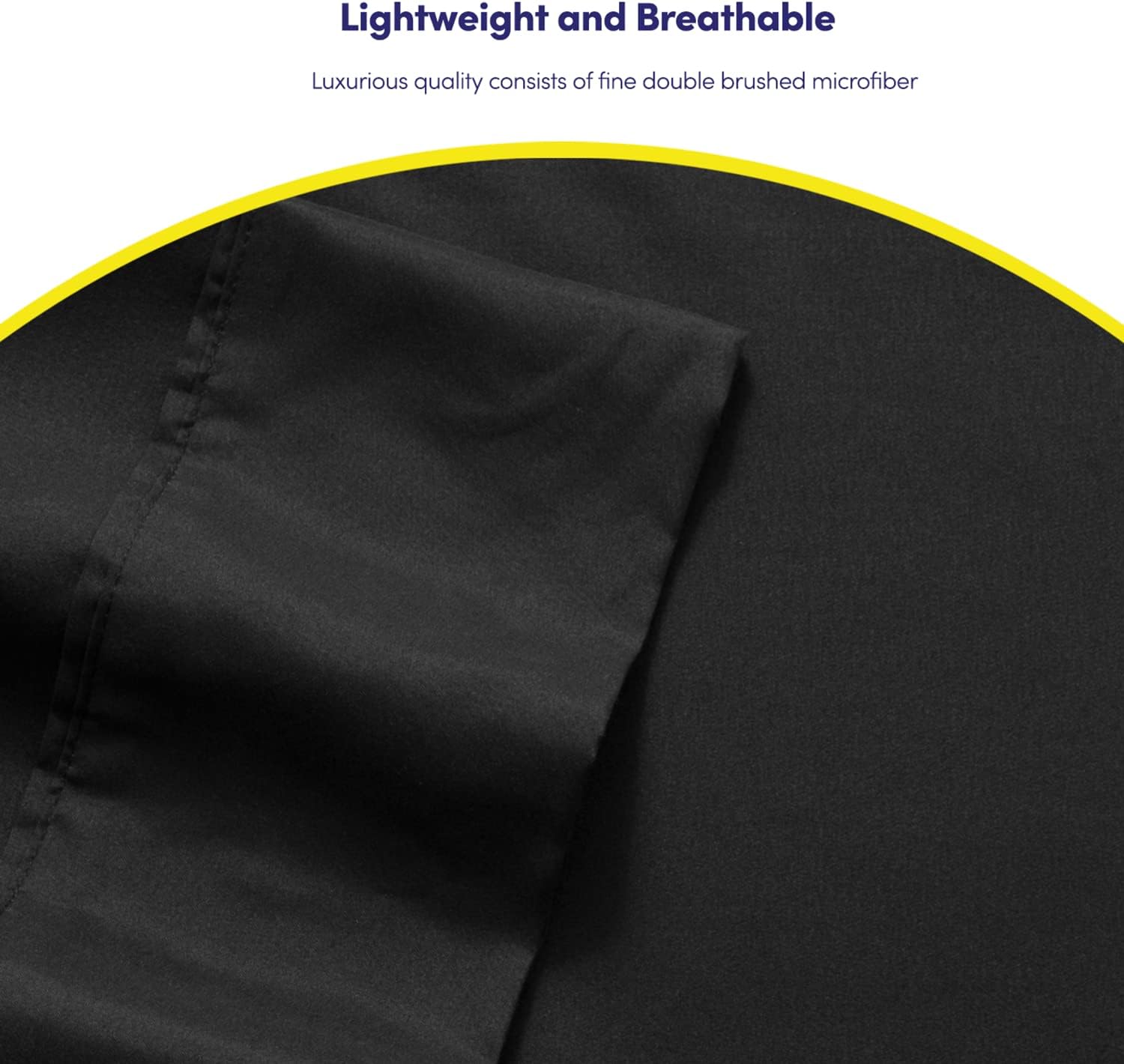 Queen Sheets Black - 6 Piece 1500 Supreme Deluxe Collection Deep Pocket Ultra Soft Queen Sheet Set Bedding - 2 Extra Pillow Cases, Great…