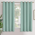 YoungsTex Light Sage Blackout Curtains 63 Inch Length for Bedroom - Grommet Thermal Insulated Drapes Darkening Privacy for Living Room Wind…