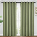 Yakamok 84 Inch Length Blackout Curtains for Bedroom, Light Blocking Drapes Room Darkening Thermal Insulated Solid Grommet Panels for…