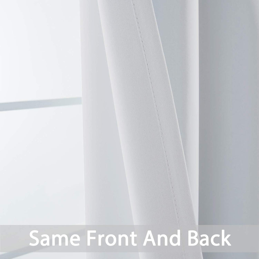 Yakamok 90 Inch Length Room Darkening Drapes Blackout Curtains for Bedroom, Thermal Insulated Grommet Curtain Panels for Living Room,38W x…