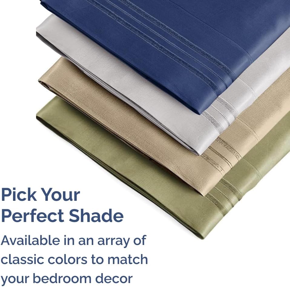 King Pillow Cases Set of 2 - Ultra Soft Hotel Quality Pillowcase Covers - Comfy, Cozy & Wrinkle Free - Shrinkage and Fade Resistant…