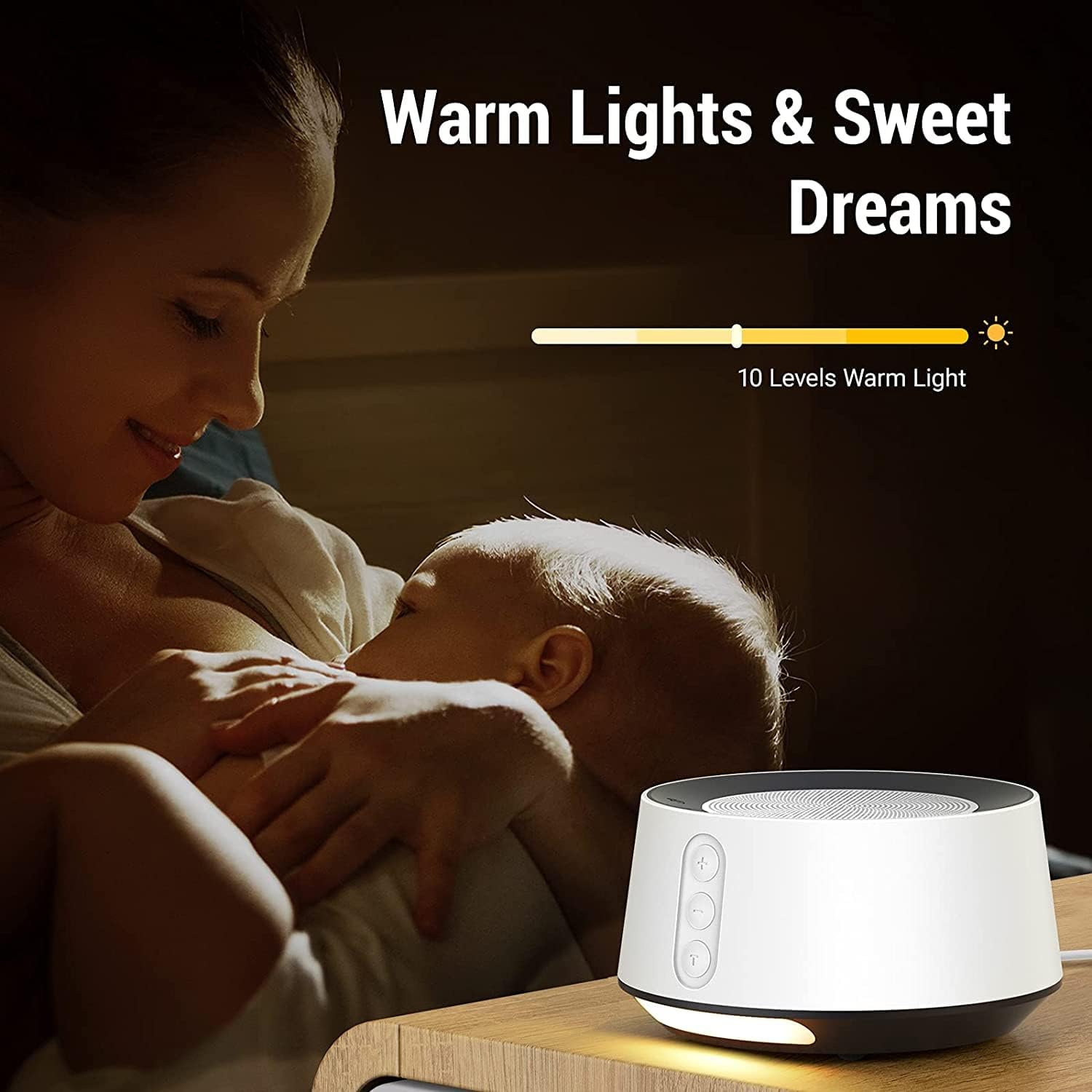 White Noise Sound Machine, Adjustable Baby Night Light for Sleeping,14 High Fidelity Sleep Machine Soundtracks, Timer and Memory Feature…