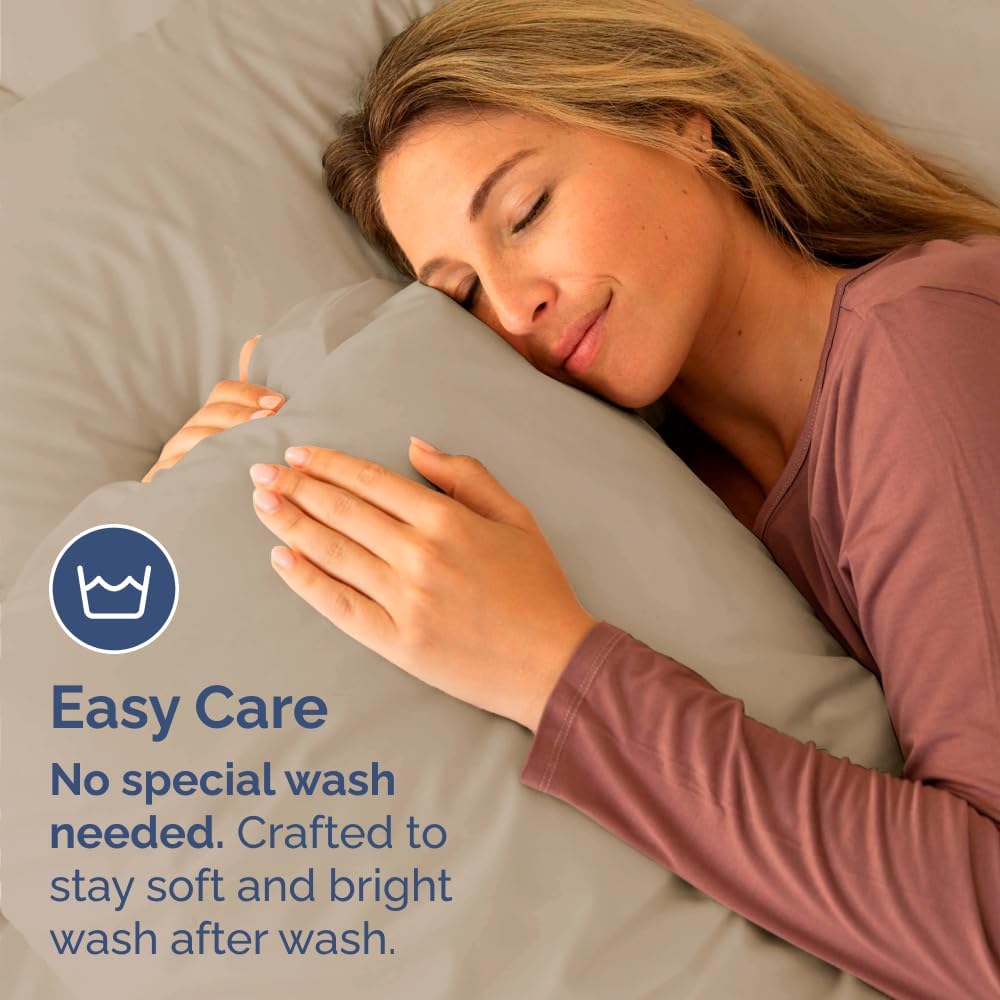 King Standard Pillow Cases Set of 4 - Soft Hotel Quality Pillowcase Covers - Comfy Bedding for Women, Men, Kids & Teens - Machine…