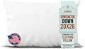 Pillowflex Synthetic Down Sleeping Pillows - Standard Size - Medium Firmness for Back, Side & Stomach Sleepers - Ideal for Standard Size Be…