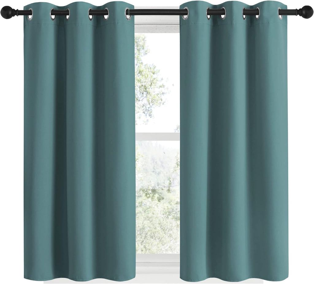 NICETOWN Modern Blackout Curtains Noise Reducing, Thermal Insulated and Privacy Room Darkening Drape Panels for Boy's Guest Room Door…