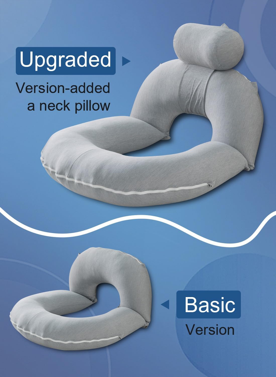 Insen Reading Pillow, Back Pillow for Sitting in Bed for Reading, Nurse & Relax, Reading Pillow for Adults, Moms & Kids, Sit Up Pillow for…