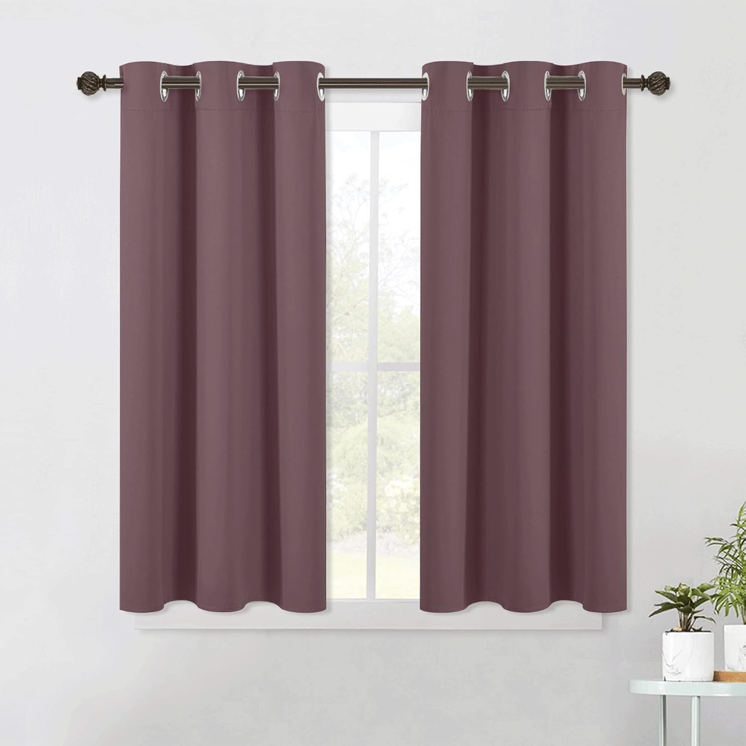 NICETOWN Modern Blackout Curtains Noise Reducing, Thermal Insulated and Privacy Room Darkening Drape Panels for Boy's Guest Room Door…