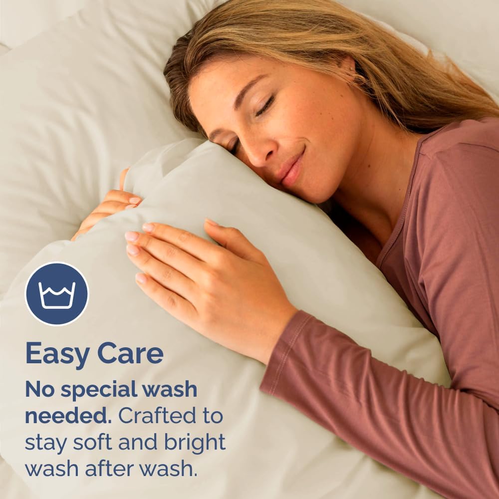 King Standard Pillow Cases Set of 4 - Soft Hotel Quality Pillowcase Covers - Comfy Bedding for Women, Men, Kids & Teens - Machine…