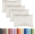 Standard Pillow Cases Set of 4 - Soft Hotel Quality Pillowcase Covers - Comfy, Cozy Bedding for Women, Men, Kids & Teens - Machine…