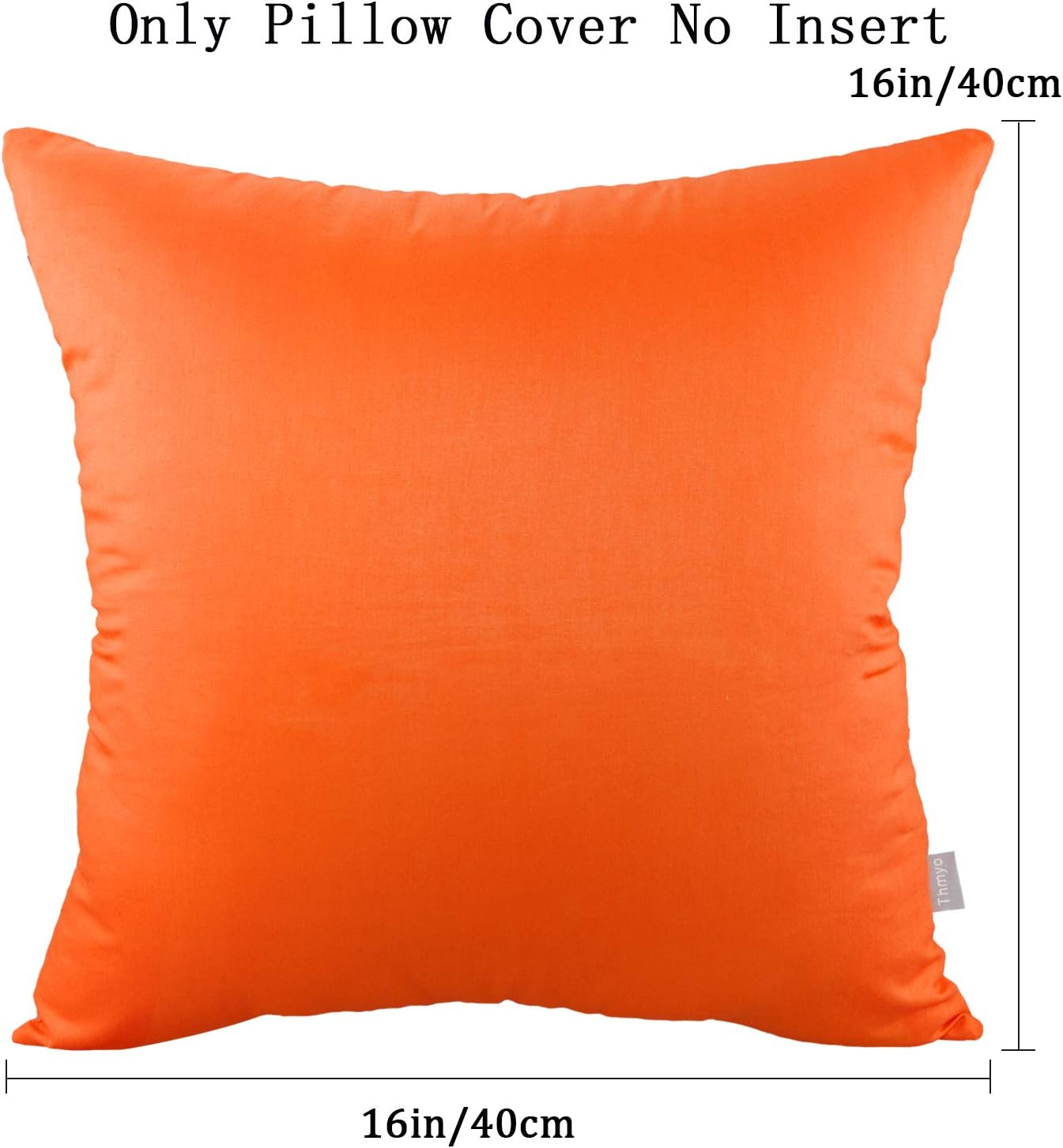 Thmyo 4-Pack 100% Cotton Comfortable Solid Decorative Throw Pillow Cases Square Cushion Cover Pillowcases Sublimation Blank Pillow Cover Ha…