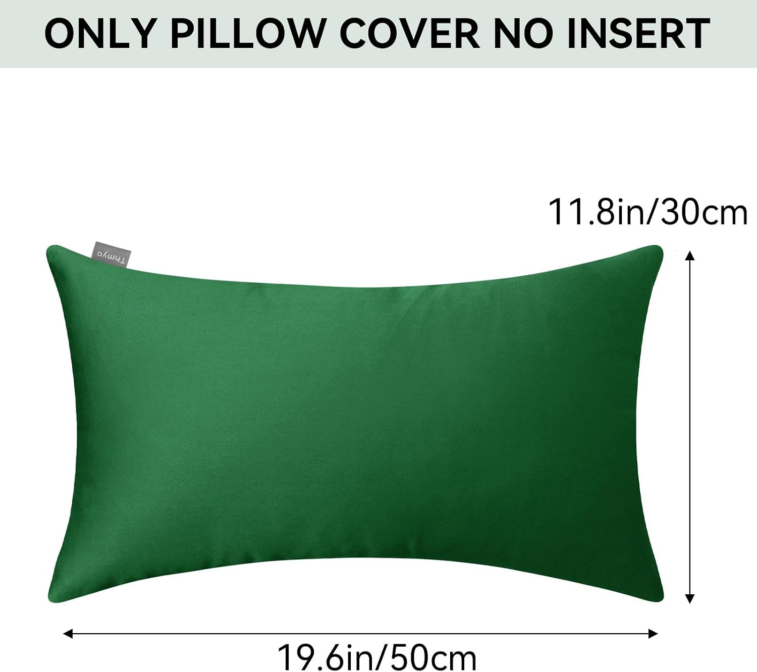 Thmyo 4-Pack 100% Cotton Lumbar Comfortable Solid Decorative Throw Pillow Case, Thmyo Rectangle Cushion Cover Pillowcase Sublimation Blank P…