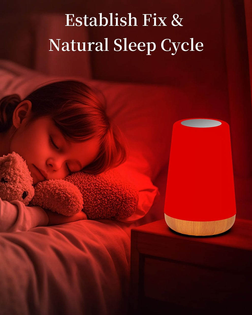 Tlaotniy Red Light for LampBlue Light Blocking Dimmable for Stress Relief Relaxation Travel Meditation and Yoga, 670nm Red Lamp (…