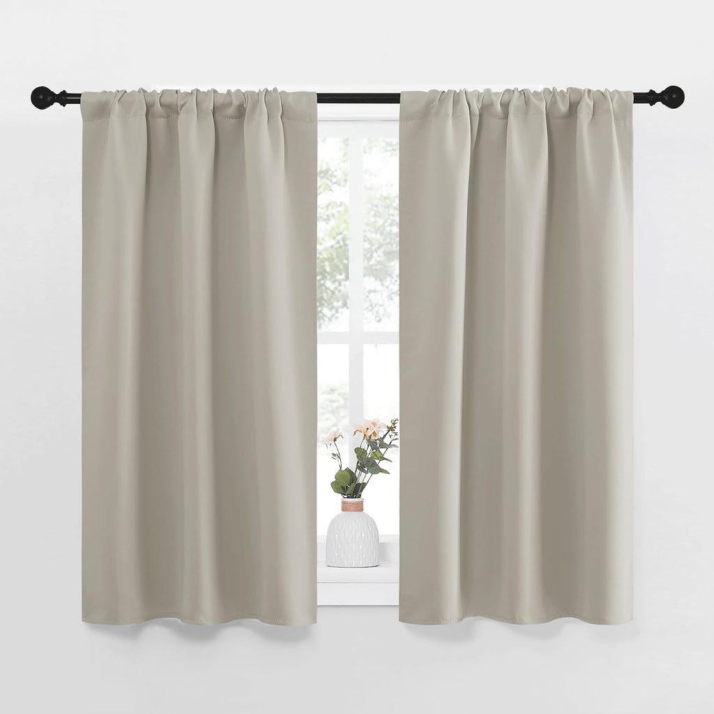 Nicetown Blackout Curtains for Living Curtains, Room Darkening Window Curtain Panels, easy maintenance Solid Thermal Insulated…