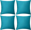 Thmyo 4-Pack 100% Cotton Comfortable Solid Decorative Throw Pillow Case Square Cushion Cover Pillowcase Sublimation Blank Pillow Covers DIY…