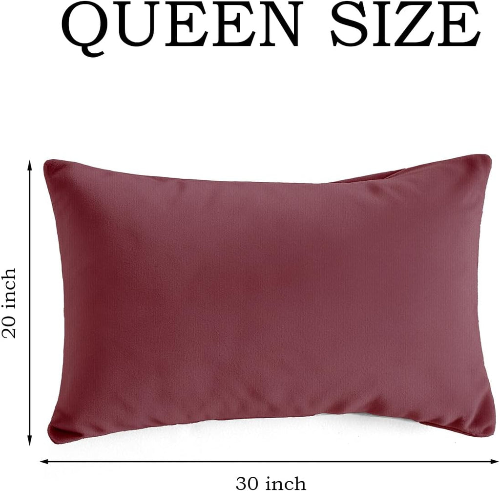 QJFabricCO Q&J Fabric Co. Queen Pillow Cases Set of 2, Brushed Microfiber Pillowcases, Soft, Wrinkle-Free, Fade-Resistant, Pillow Cases Envelope…