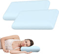 Comforshare Home Blue Memory Foam Pillows Set of 2, Bed Pillows with Cooling Removable Cover, Neck Support for Back Stomach Side Sle…