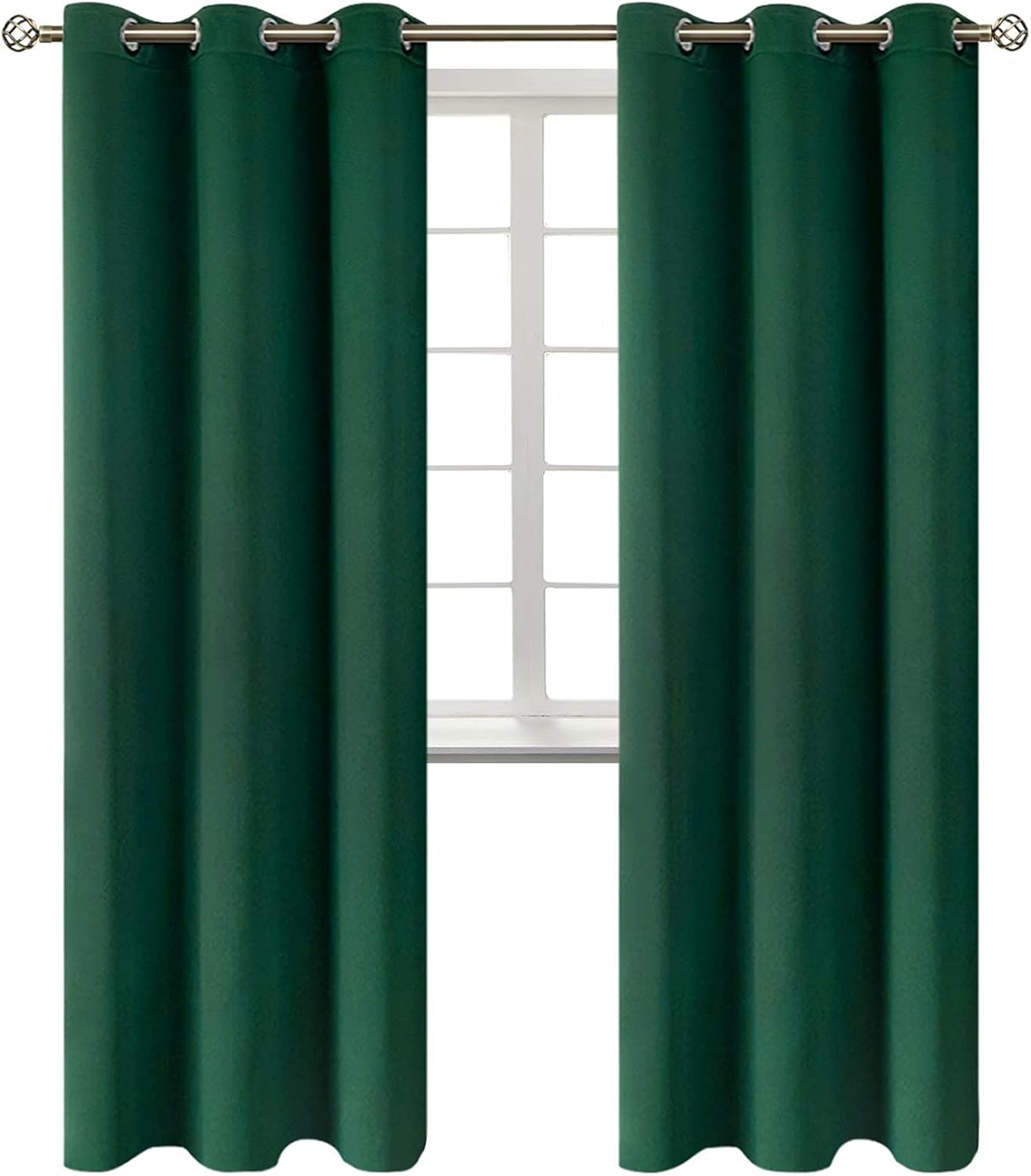 BGment Blackout Curtains - Grommet Thermal Insulated Room Darkening Bedroom and Living Room Curtains, Set of 2 Decorative Curtain Panels (4…